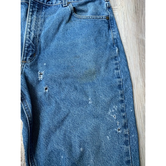 Carhartt : traditional fit work distressed jeans - Picture 6 of 12